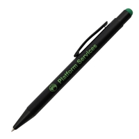 Aluminum ball pen with stylus.... from ASI 42920 Busrel Inc