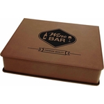 5 Piece Wine Tool Set Dark Brown