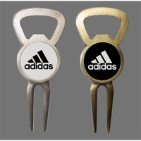 Bottle Opener Golf Divot Tool with Removable Ball Marker
