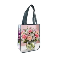 9" x 11.5" x 4" laminated non-woven polypropylene handled tote with... from...