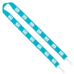 Import Rush 1" Polyester Sewn 2-Ended Lanyard