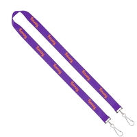 3/4" x 16" polyester lanyard with double ends and sewn metal... from ASI...