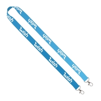 3/4" lanyard made of polyester with two ends featuring sewn metal... from ASI...