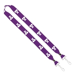 Import Rush 1" Dye-Sublimated 2-Ended Lanyard with Crimps