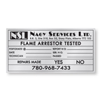 .002 Custom Shape Typeable Aluminum Foil Decal Spot Colors