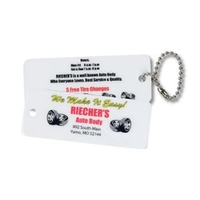 Key tag in the shape of a rectangle for advertising your... from ASI 44830...