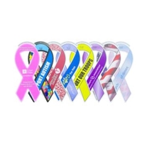 Large repositionable support ribbon made of durable 6 gauge white vinyl......