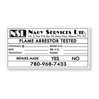 Compucal White Matte Polyester Decal High Performance Adh