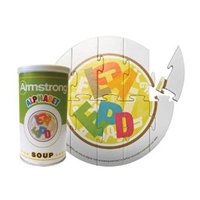 10 Piece Puzzle - 8" Round - Medium Puzzle in 12 Oz. Can