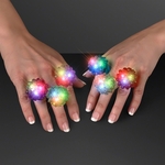 Slow Color Change LED Soft Bubble Rings