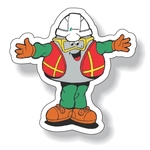 Removable White Matte Vinyl Decal Full Color Outdoor Use