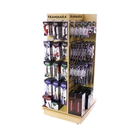 Rotating Floor Display with Four Slatwall Panels. Blank.... from ASI 55450...