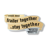 Custom Debossed Gold Decals Printed Spot Colors