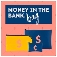 Small coin bag, expanded vinyl, pocket holder, 4.5" x 2.5".... from ASI 74710...