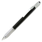 7-In-1 Plastic Tool Pen with Stylus (Black)