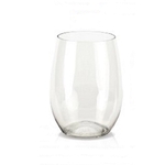Rimless PET Plastic Wine Tumbler 16 oz., Clear
