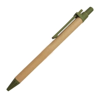 Environmentally responsible click-action ballpoint pen with paper barrel.......