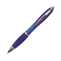 Plastic click-action ballpoint pen with chrome trim.... from ASI 84592 St...