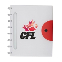 Frosty / clear poly notebook 6.75" x 8.25" with built in... from ASI 84592 St...