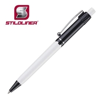 Plastic click-action ballpoint pen, wiht chrome metal trim.... from ASI 84592...