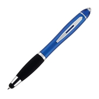 Plastic twist action ballpoint pen with chrome trim.... from ASI 84592 St...