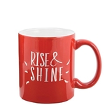 TWO TONE MUG 11OZ. RED/WHITE