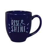 SOLID-COLOR BISTRO CERAMIC MUG 16 OZ. COBALT