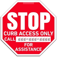 OCTAGON/STOP SIGN WINDOW SIGN