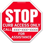 OCTAGON/STOP SIGN WINDOW SIGN