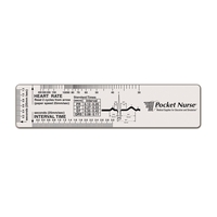 The Clear EKG Ruler features essential stock charts and scales...