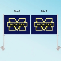 11" x 15" custom car window flag with double sided graphics.... from ASI...