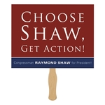 Rectangle Rally Hand Sign w/ 12" Wooden Stick (8.5" x 11")