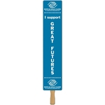 Rectangle Rally Hand Sign w/ 12" Wooden Stick