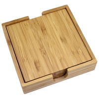 4 Piece Bamboo Coaster with Storage Case. Lightweight, durable and... from...