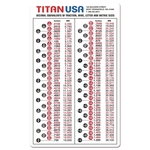 Decimal Equivalent Chart