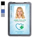 Vertical B-Holder 3-Card Rigid Plastic Badge Holder