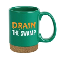 15 oz. Ceramic Mug with cork bottom coaster.... from ASI 40261 Berney-Karp...