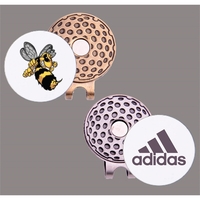 Golf Visor Hat Clip with Removable Ball Marker