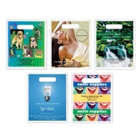 7.5" x 9" LDPE plastic bag with die-cut handle.... from ASI 35290 American Ad...