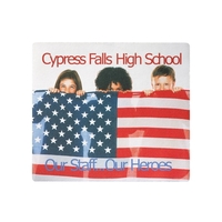 Rectangular mouse pad made of soft touch white polyester fabric that's......