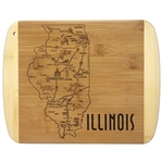 A Slice of Life Illinois Serving & Cutting Board