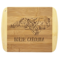 A Slice of Life North Carolina Serving & Cutting Board