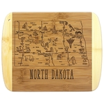 A Slice of Life North Dakota Serving & Cutting Board