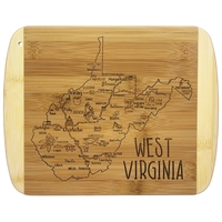 A Slice of Life West Virginia Serving & Cutting Board