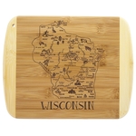 A Slice of Life Wisconsin Serving & Cutting Board