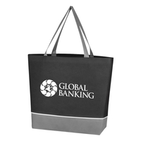 Tote bag made of nonwoven polypropylene that measures 17 1/2" x... from ASI...