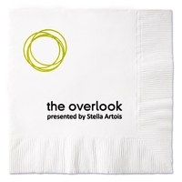 White 3-ply coin edge embossed beverage napkin.... from ASI 88200 TK Sorg's -...