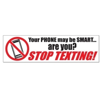 10.75" x 3" vinyl bumper sticker with pressure-sensitive adhesive.... from...