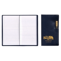 Executive Vinyl Cover Tally Book with Pen