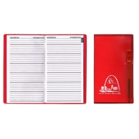 Translucent Vinyl Cover Address Book with Flat Matching Pen